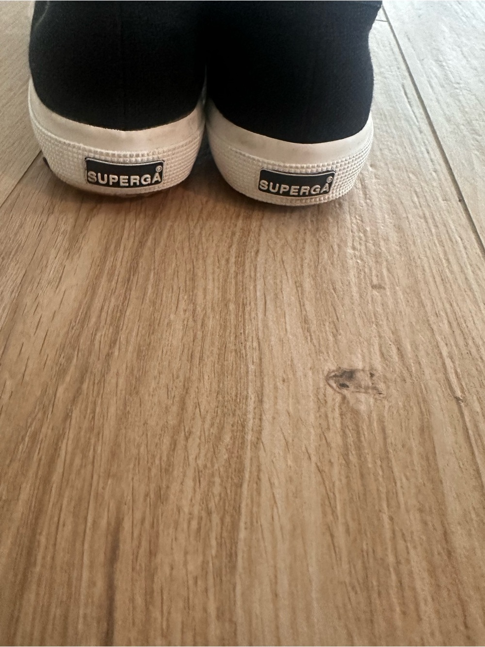 Superga Black and White Low-Top Canvas Sneakers - Picture 4 of 4